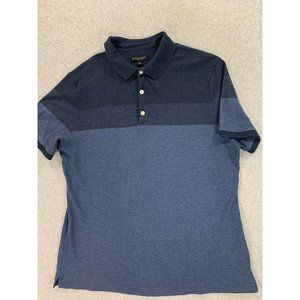 Banana Republic Luxury Touch Cotton Short Sleeve Polo Shirt (Men's XL)‎ Blue
